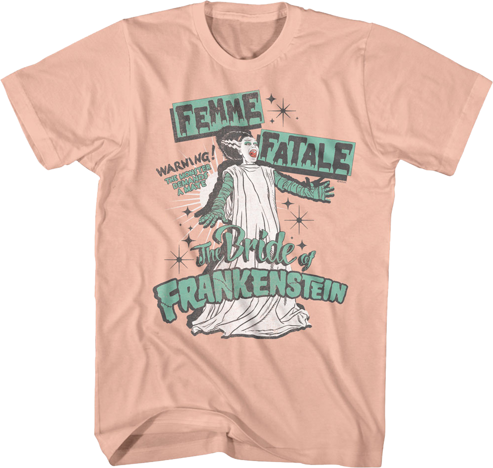 Femme Fatale Bride Of Frankenstein T-Shirt