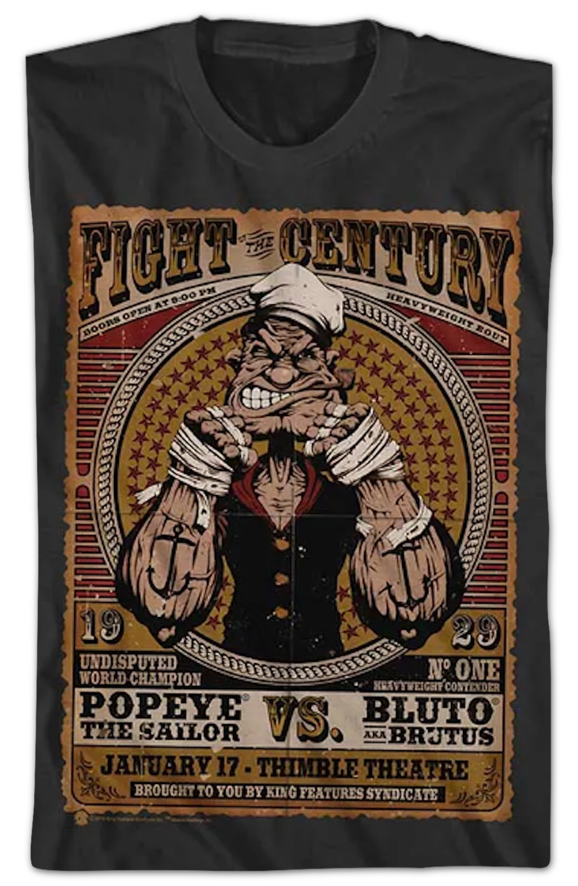 Fight Of The Century Popeye T-Shirt