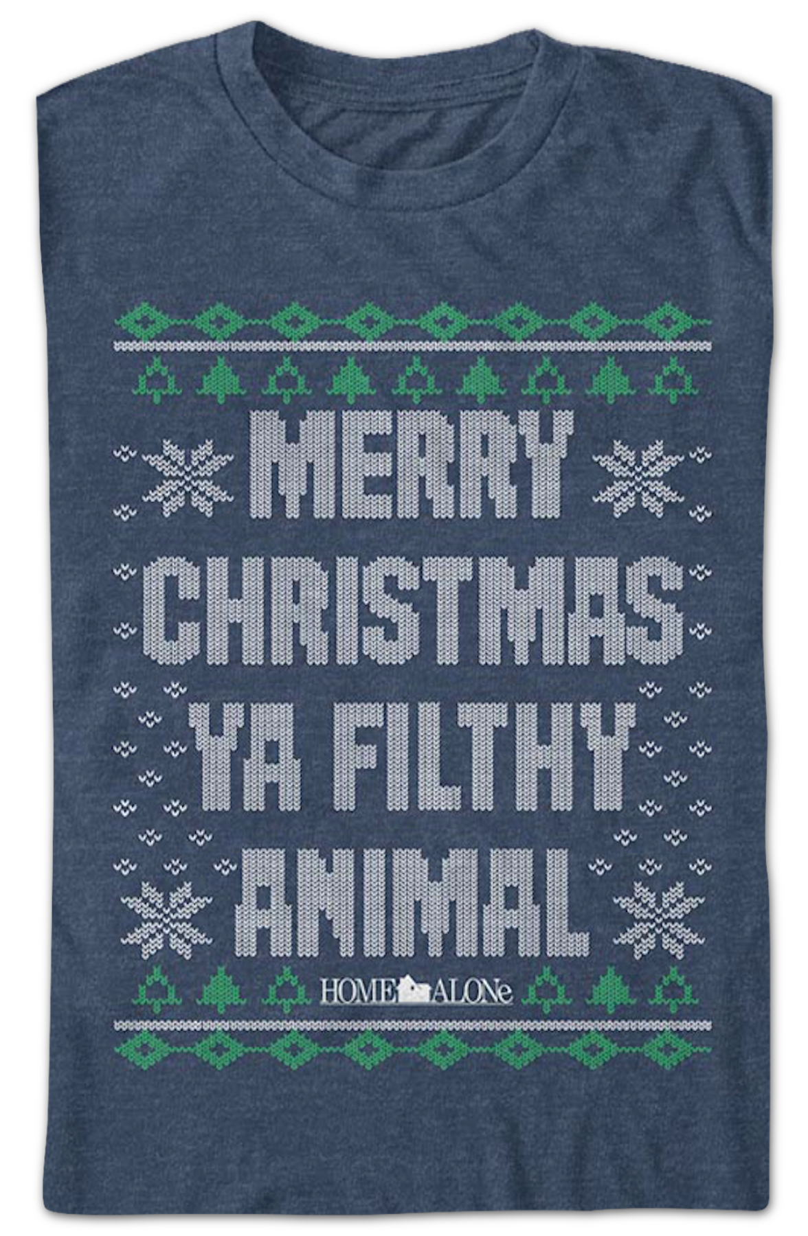 Filthy Animal Faux Ugly Sweater Home Alone T-Shirt