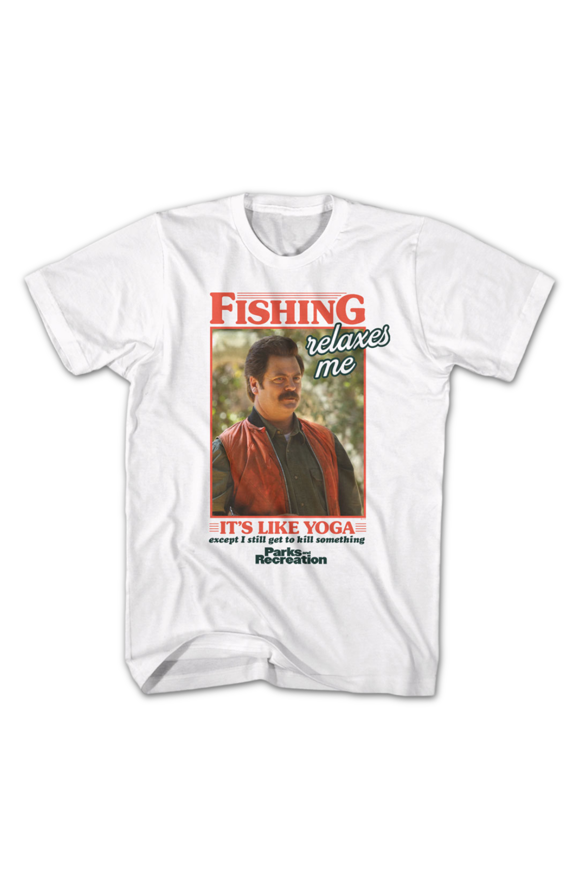 Fishing Relaxes Me Parks And Recreation T-Shirt