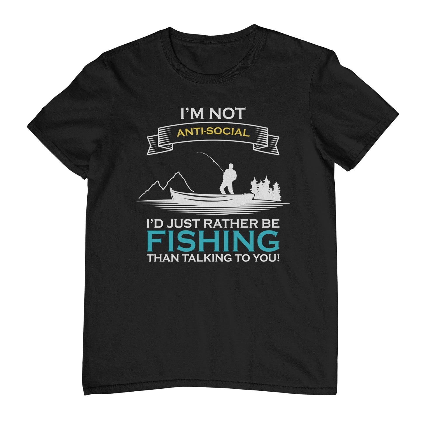 Fishing AntiSocial Enthusiast T-Shirt