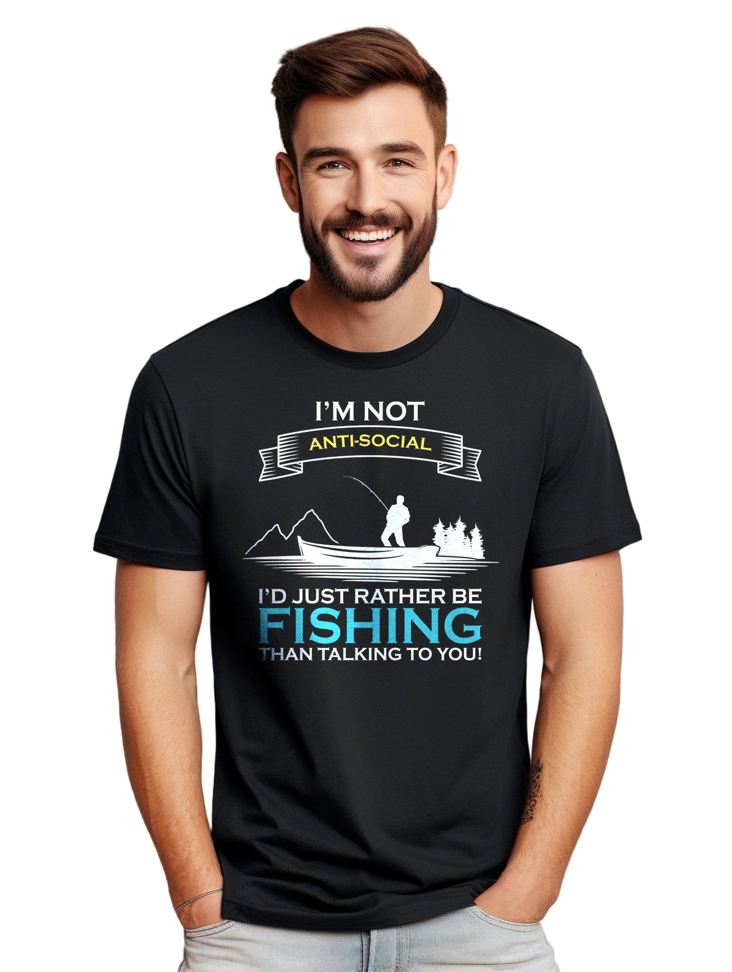 Fishing AntiSocial Enthusiast T-Shirt