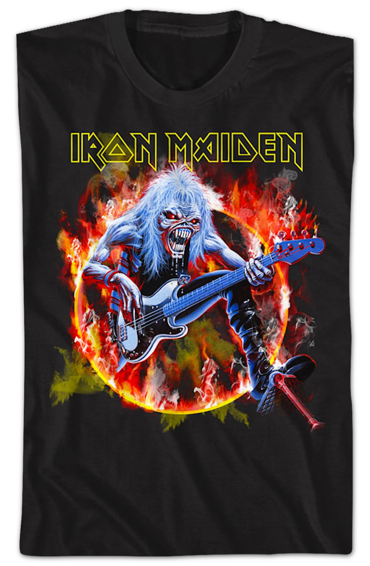 Flaming Circle Iron Maiden T-Shirt