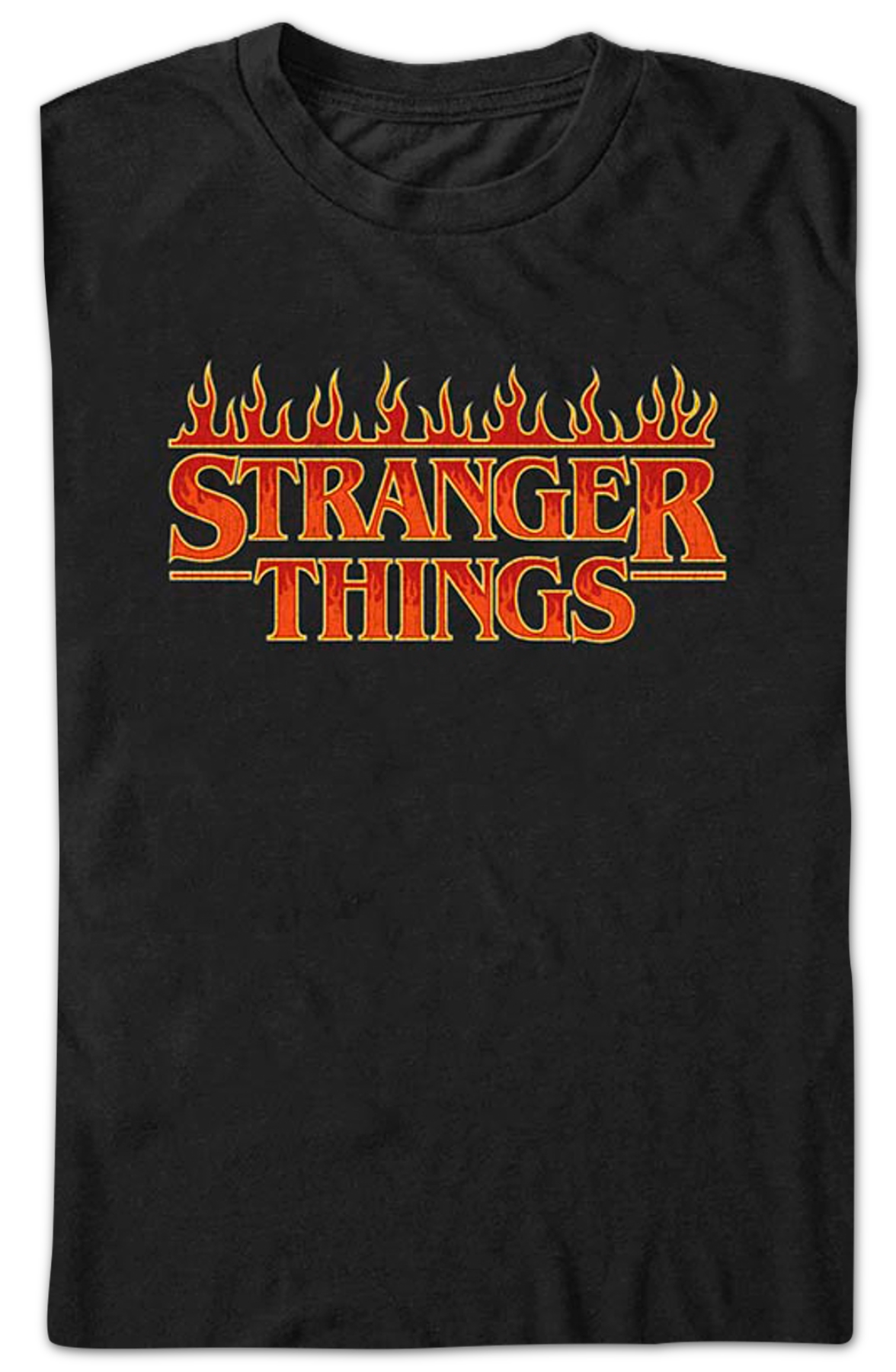 Flaming Logo Stranger Things T-Shirt