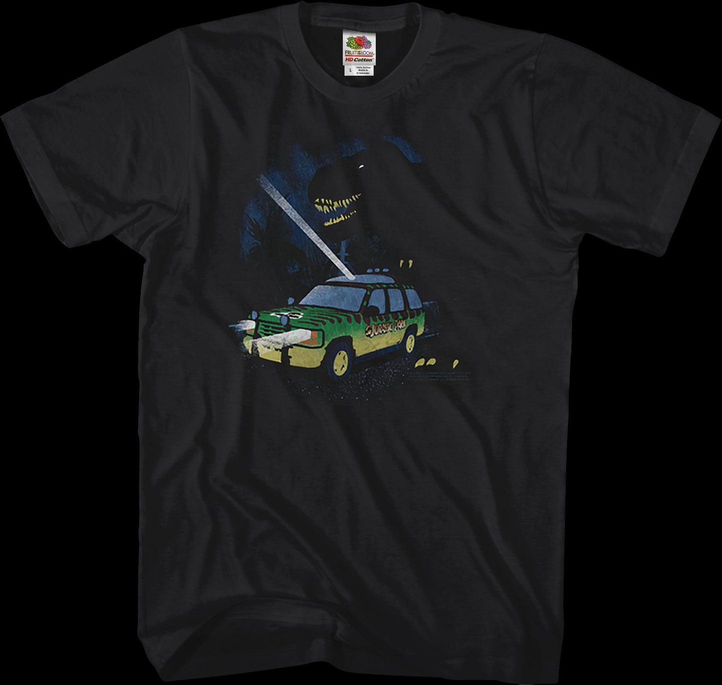 Flashlight Jurassic Park T-Shirt
