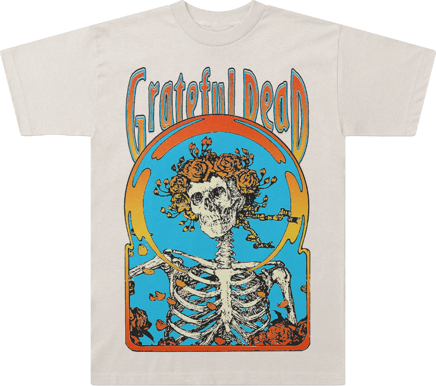 Flower Skeleton Grateful Dead T-Shirt