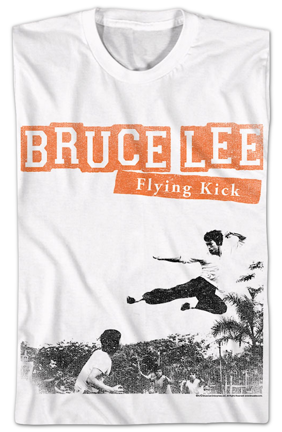 Flying Kick Bruce Lee T-Shirt