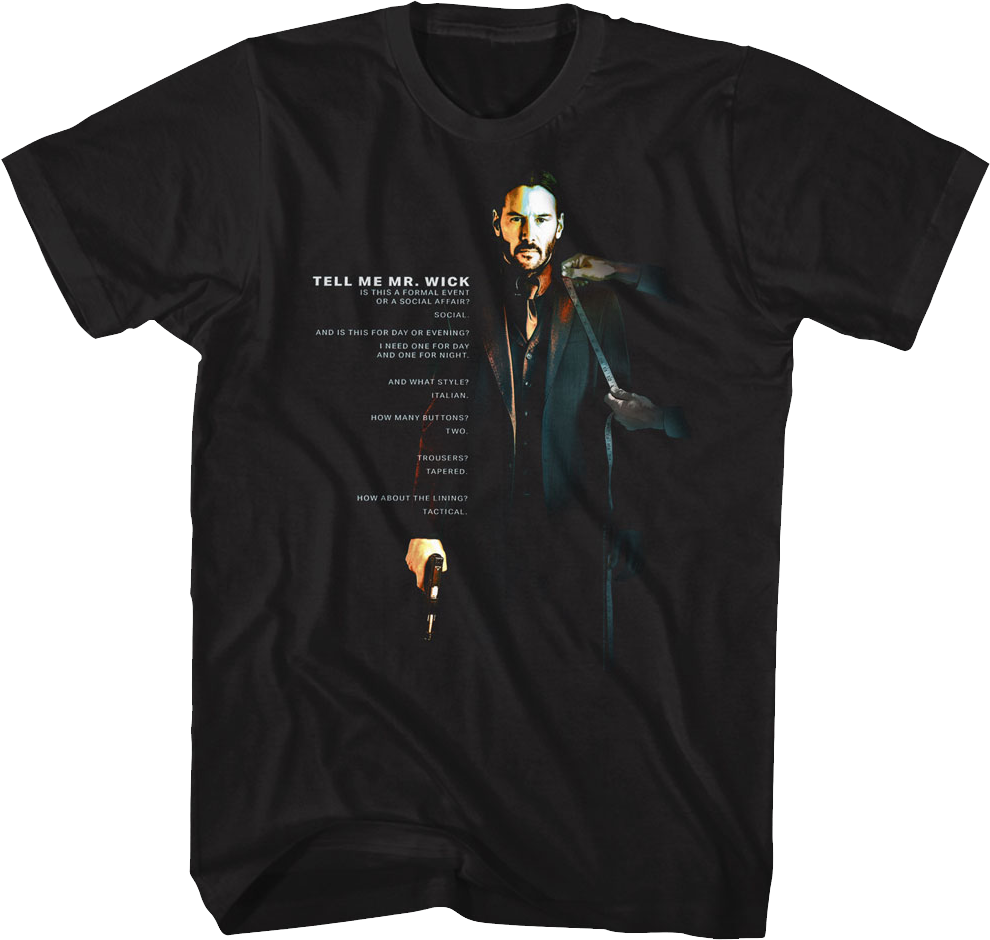 Formal Event Or Social Affair John Wick T-Shirt