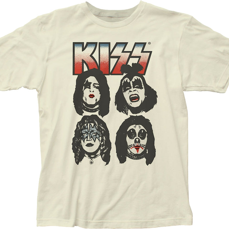 Four Painted Faces KISS T-Shirt