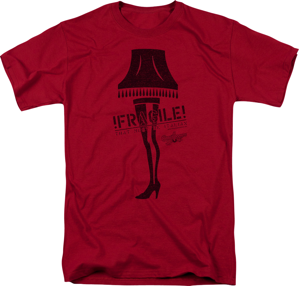 Fragile Leg Lamp Christmas Story T-Shirt