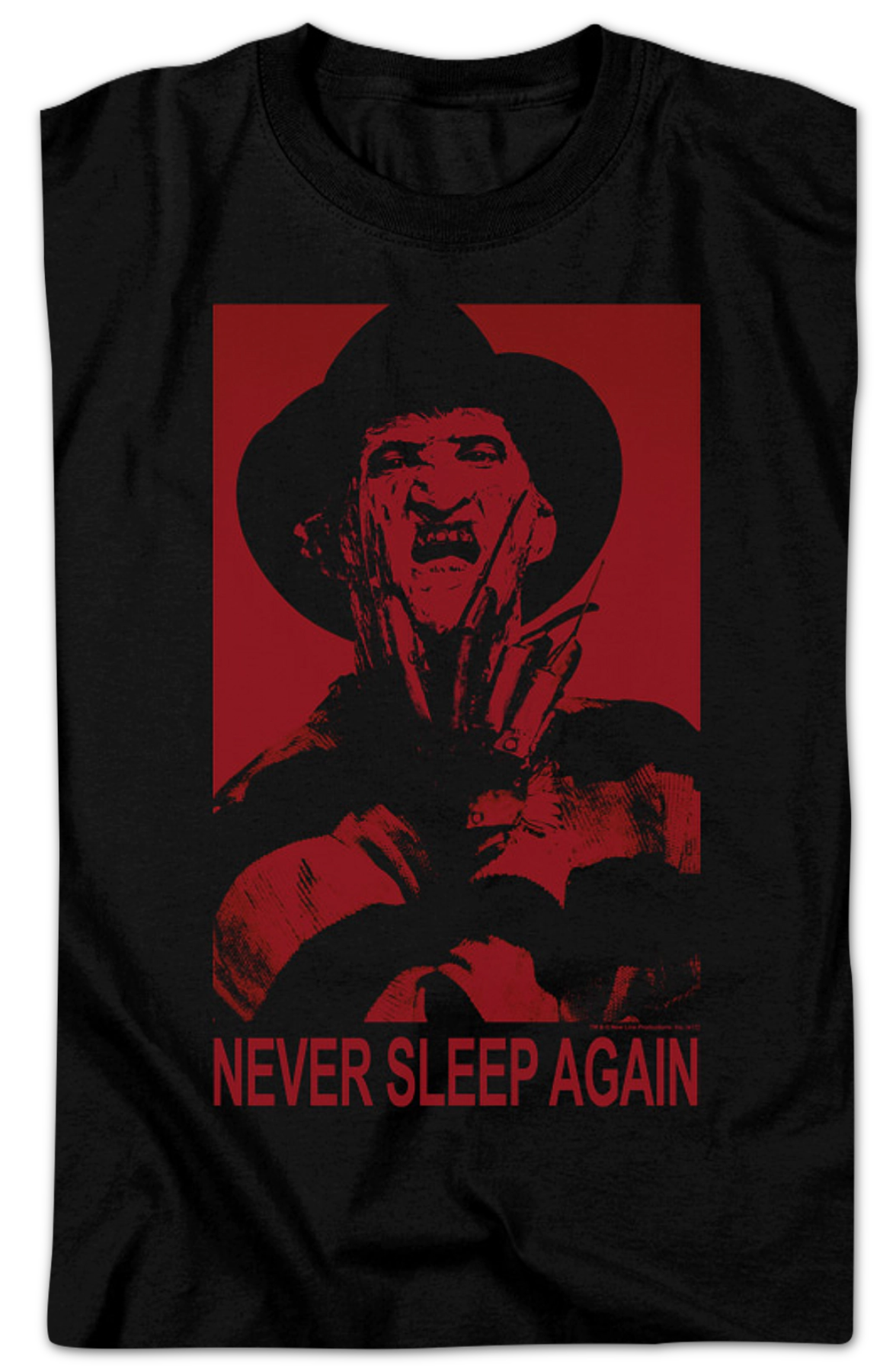 Freddy Krueger Never Sleep Again Nightmare On Elm Street T-Shirt