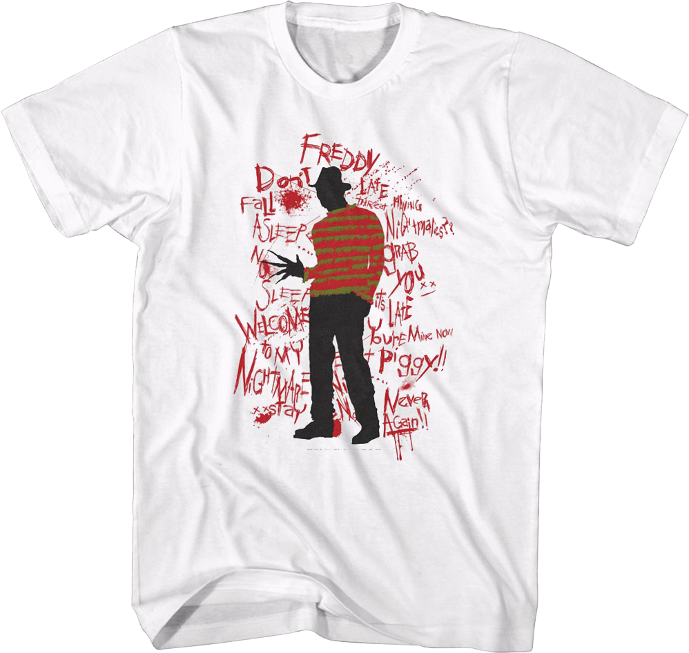 Freddy Krueger Quotes Nightmare On Elm Street T-Shirt