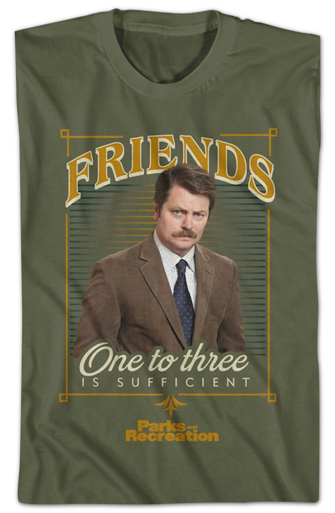 Friends One To Three Is Sufficient Parks And Recreation T-Shirt