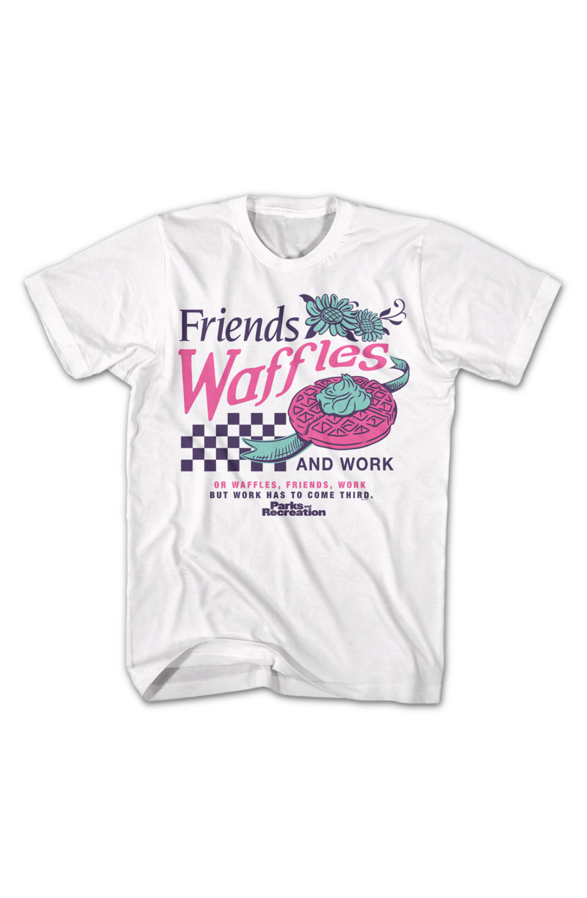 Friends Waffles And Work Parks And Recreation T-Shirt