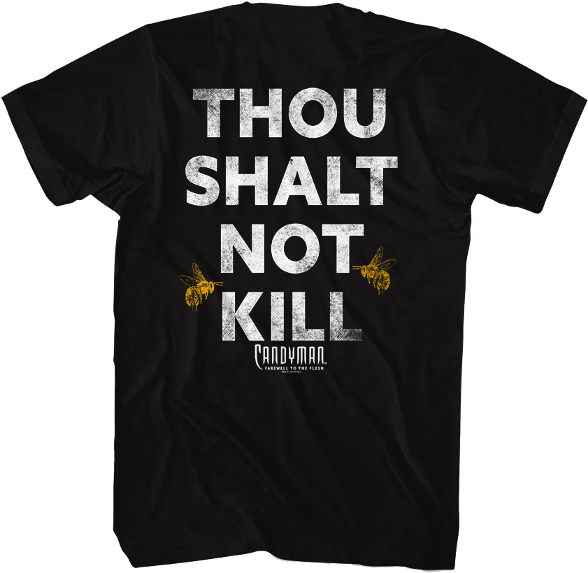 Front & Back Thou Shalt Not Kill Candyman T-Shirt