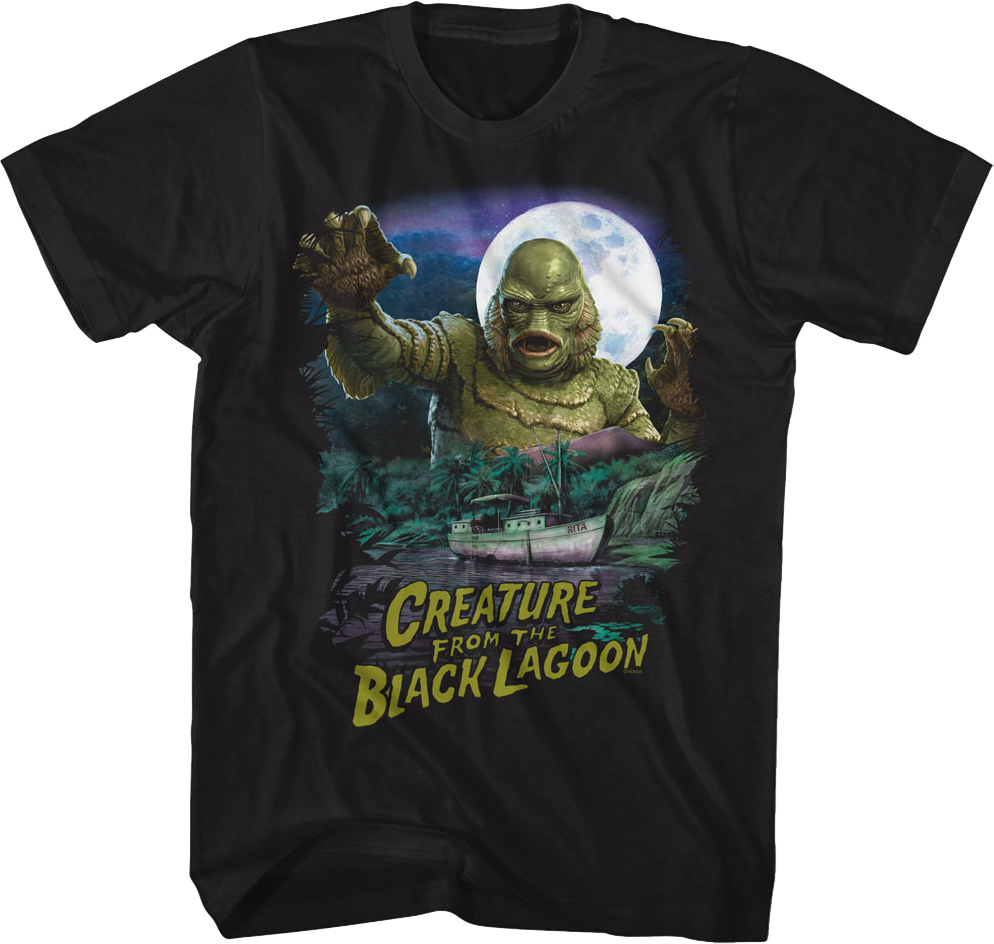 Full Moon Creature From The Black Lagoon T-Shirt