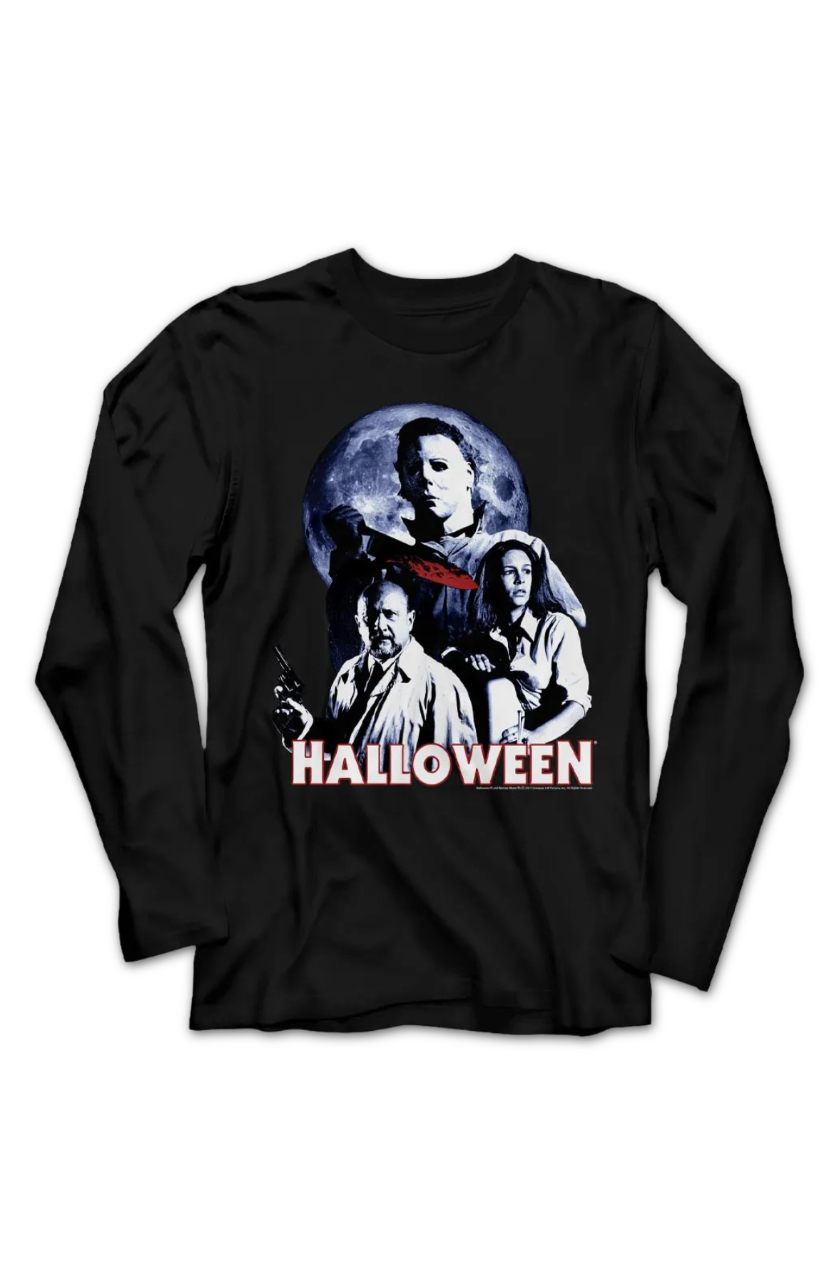 Full Moon Halloween Long Sleeve Shirt