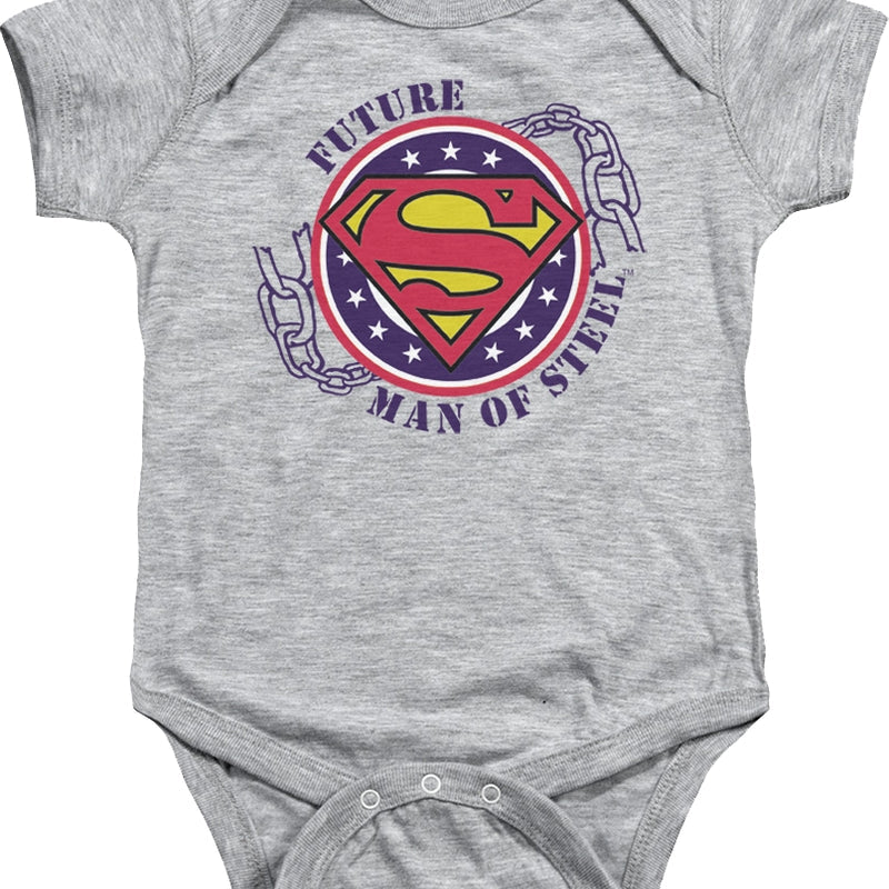 Future Man Of Steel Superman Infant Snapsuit