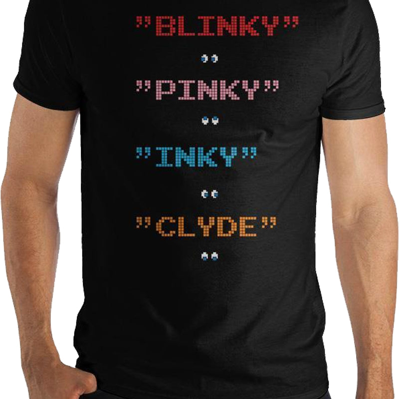 Ghost Names Pac-Man T-Shirt