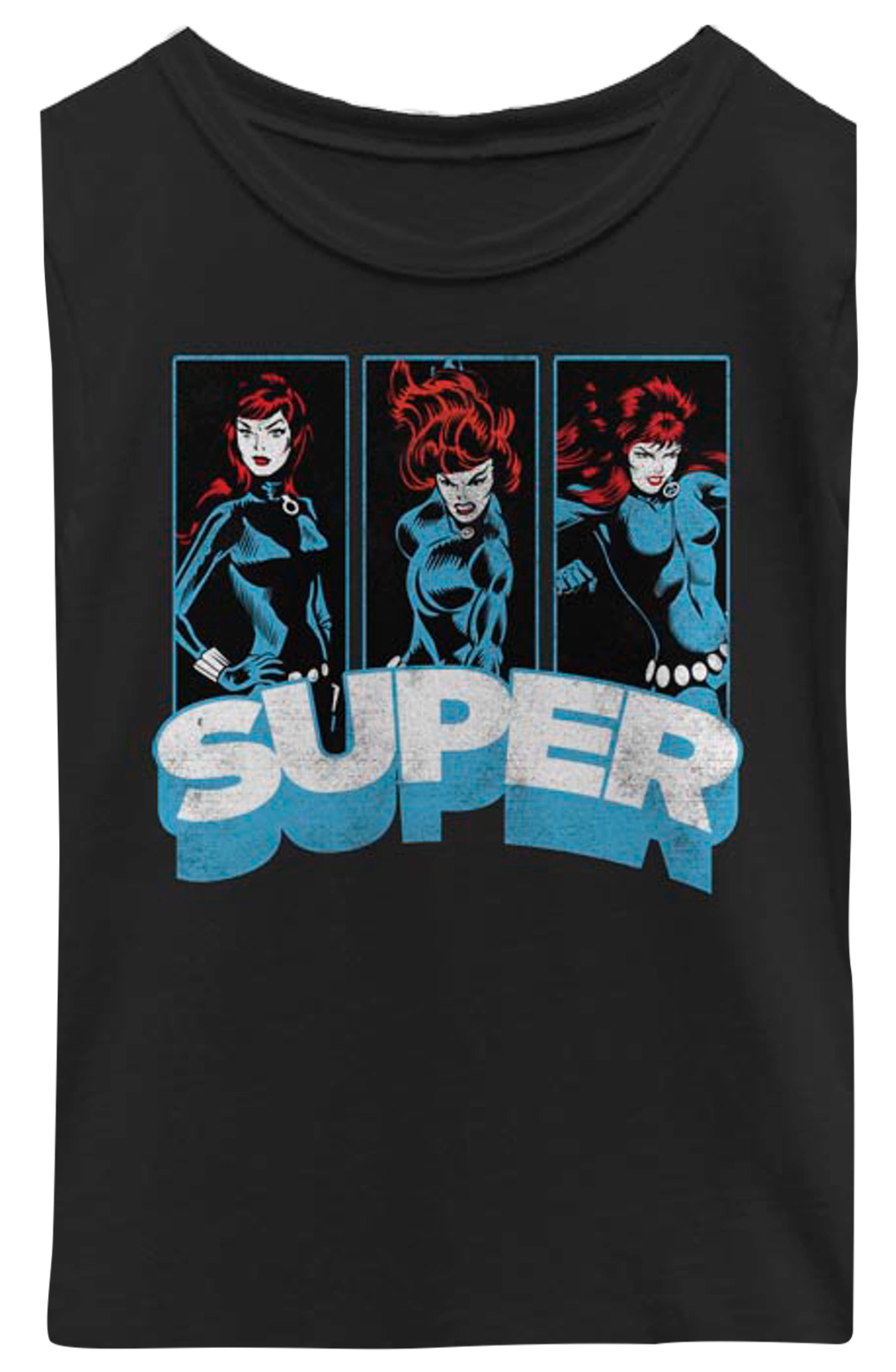 Girls Super Panels Black Widow Shirt