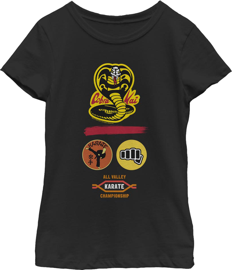 Girls Youth Dojo Logo Cobra Kai Shirt
