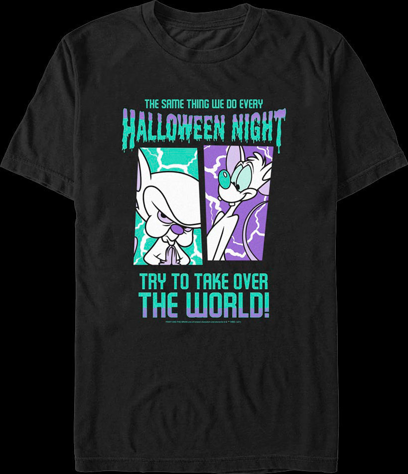 Halloween Night Pinky and the Brain T-Shirt