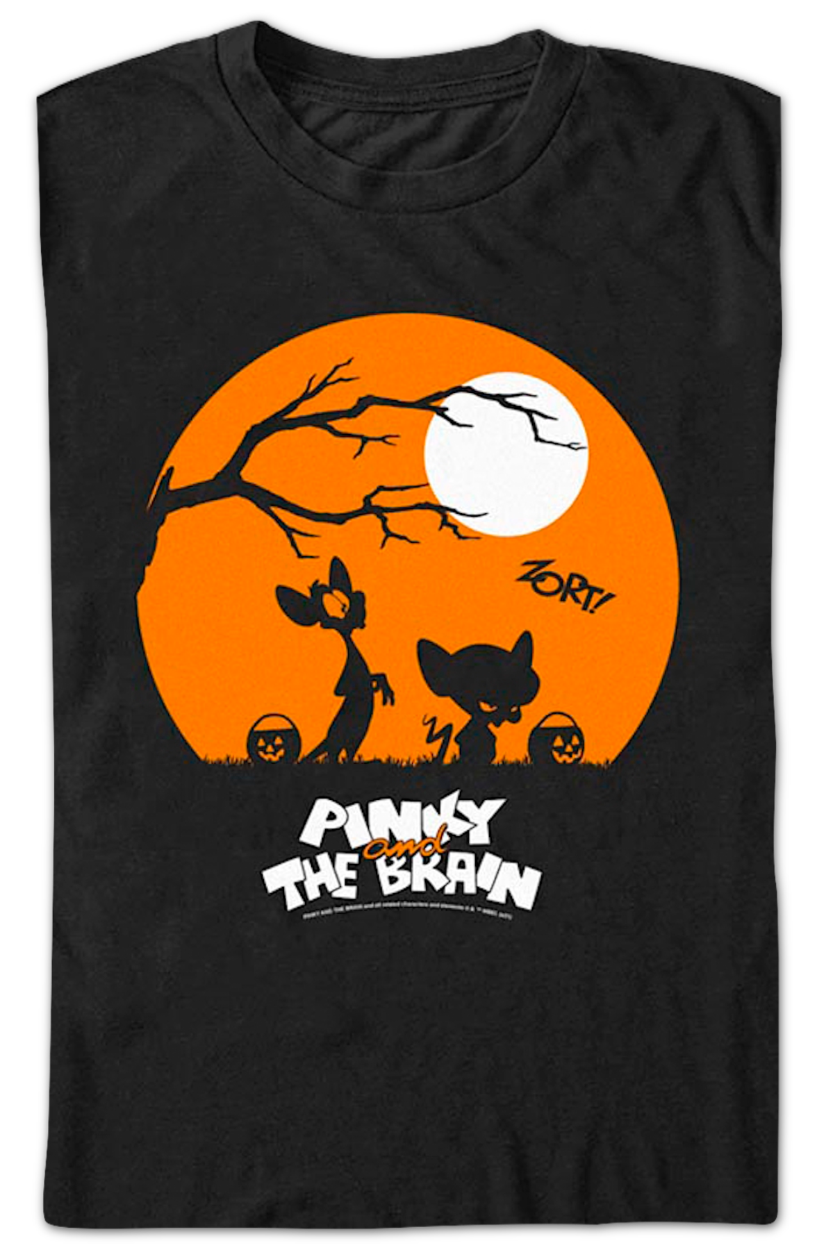 Halloween Silhouettes Pinky and the Brain T-Shirt