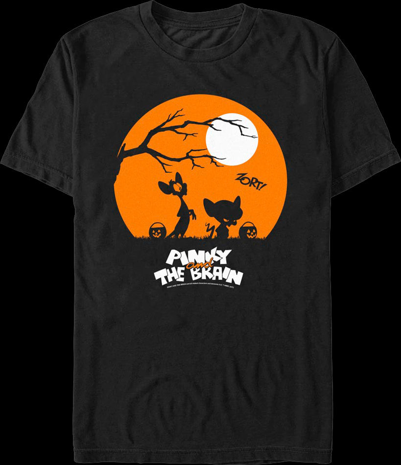 Halloween Silhouettes Pinky and the Brain T-Shirt