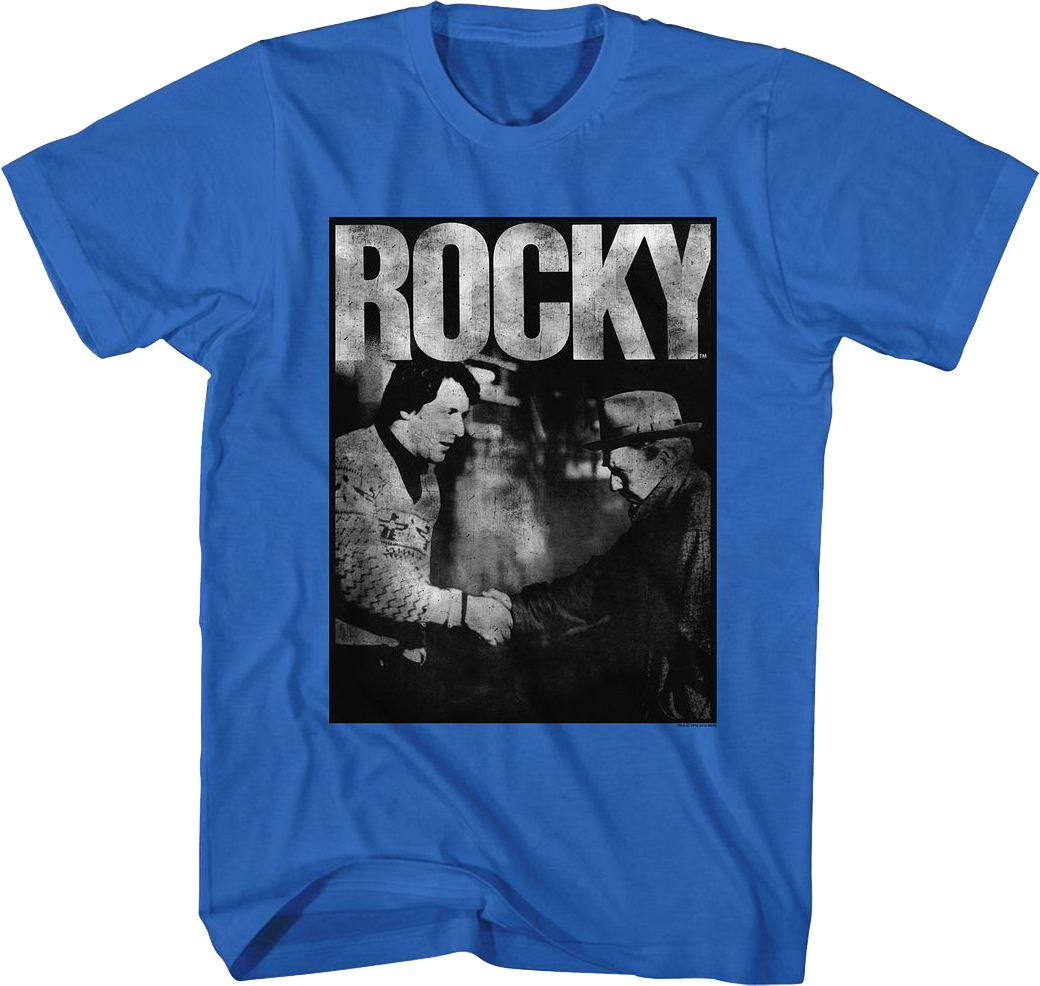 Handshake Mickey And Rocky T-Shirt