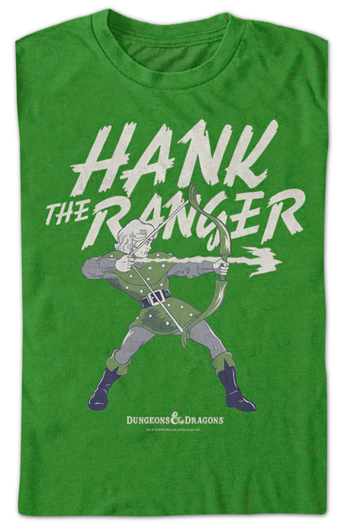 Hank The Ranger Action Pose Dungeons & Dragons T-Shirt