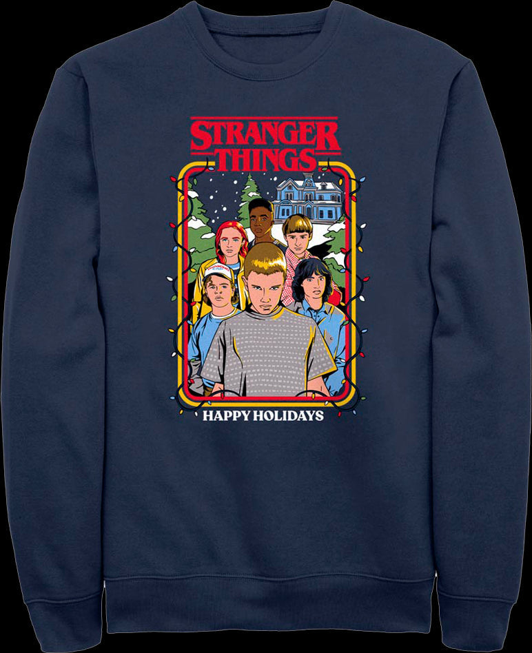 Happy Holidays Stranger Things Sweatshirt
