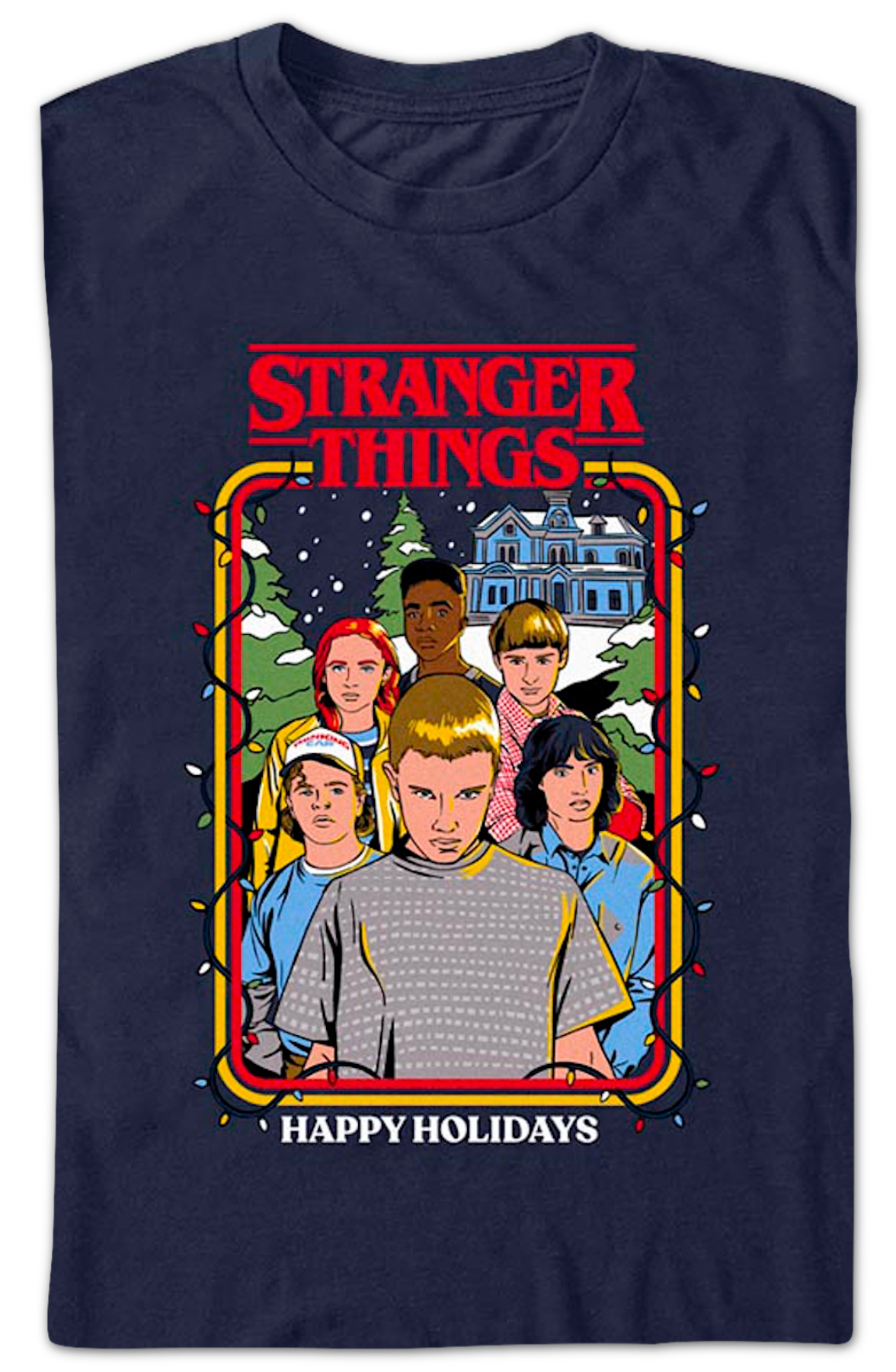 Happy Holidays Stranger Things T-Shirt