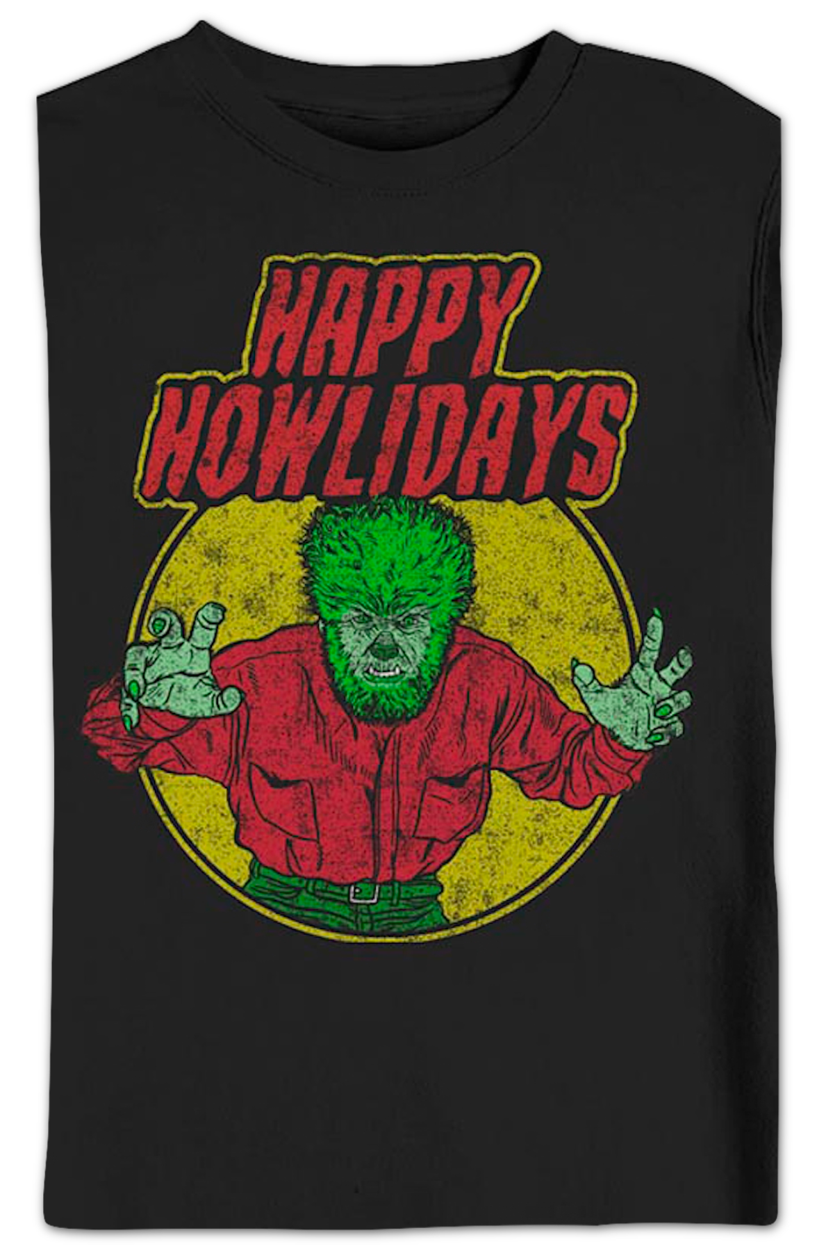 Happy Howlidays Wolf Man Sweatshirt