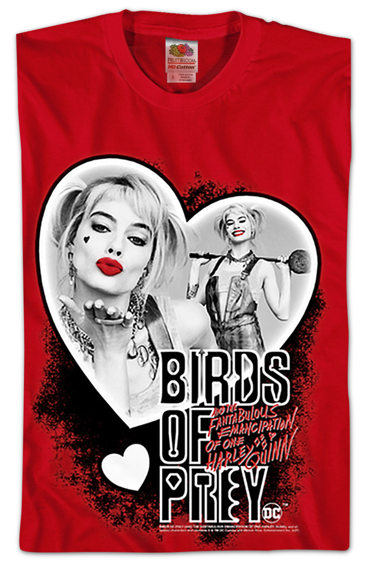Harley Quinn Heart Collage Birds Of Prey T-Shirt