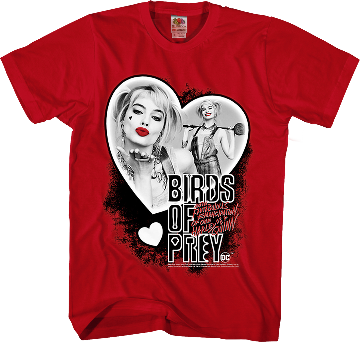 Harley Quinn Heart Collage Birds Of Prey T-Shirt