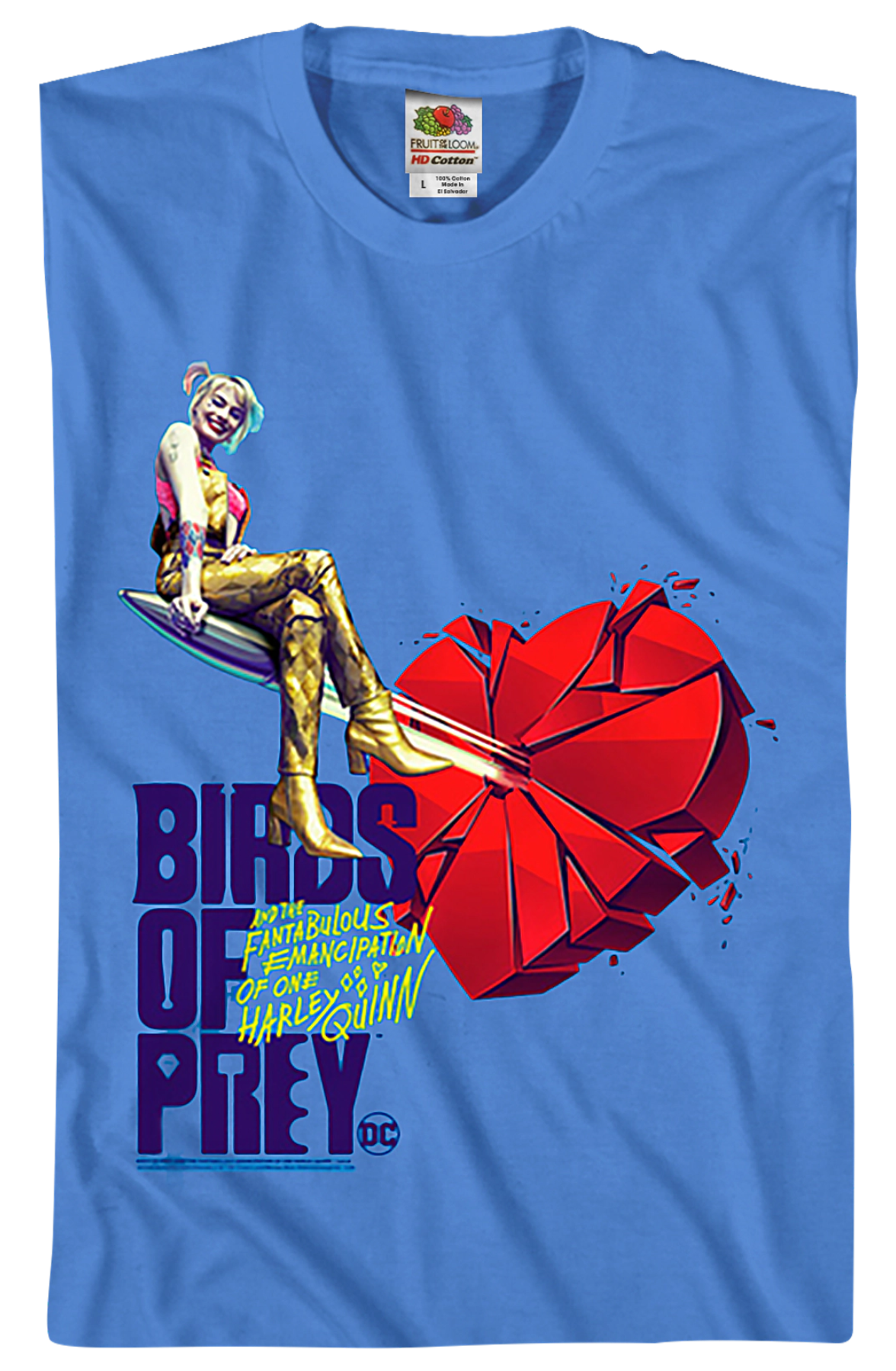 Harley Quinn Shattered Heart Birds Of Prey T-Shirt