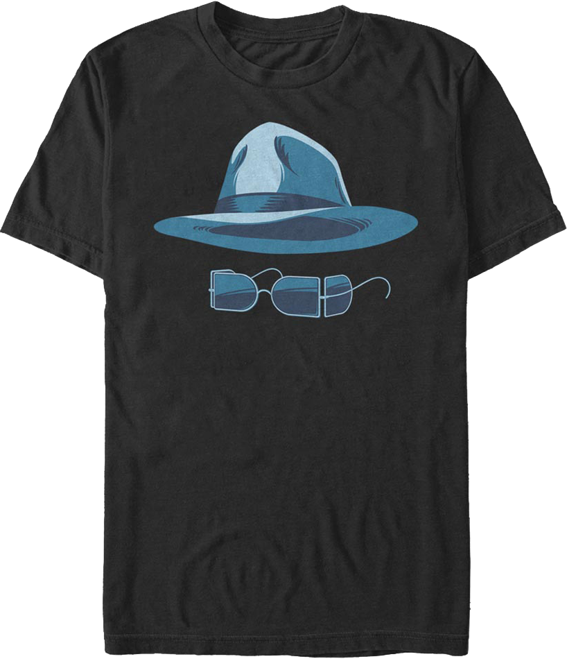 Hat And Glasses Invisible Man T-Shirt