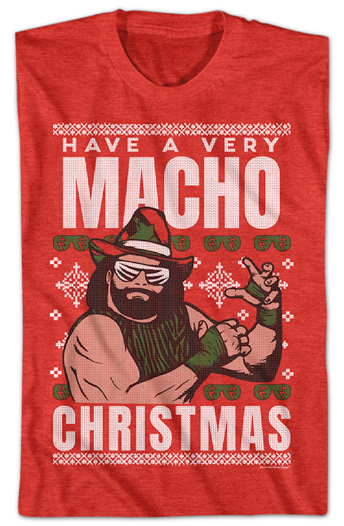 Have A Macho Christmas Faux Ugly Sweater Macho Man Randy Savage Shirt