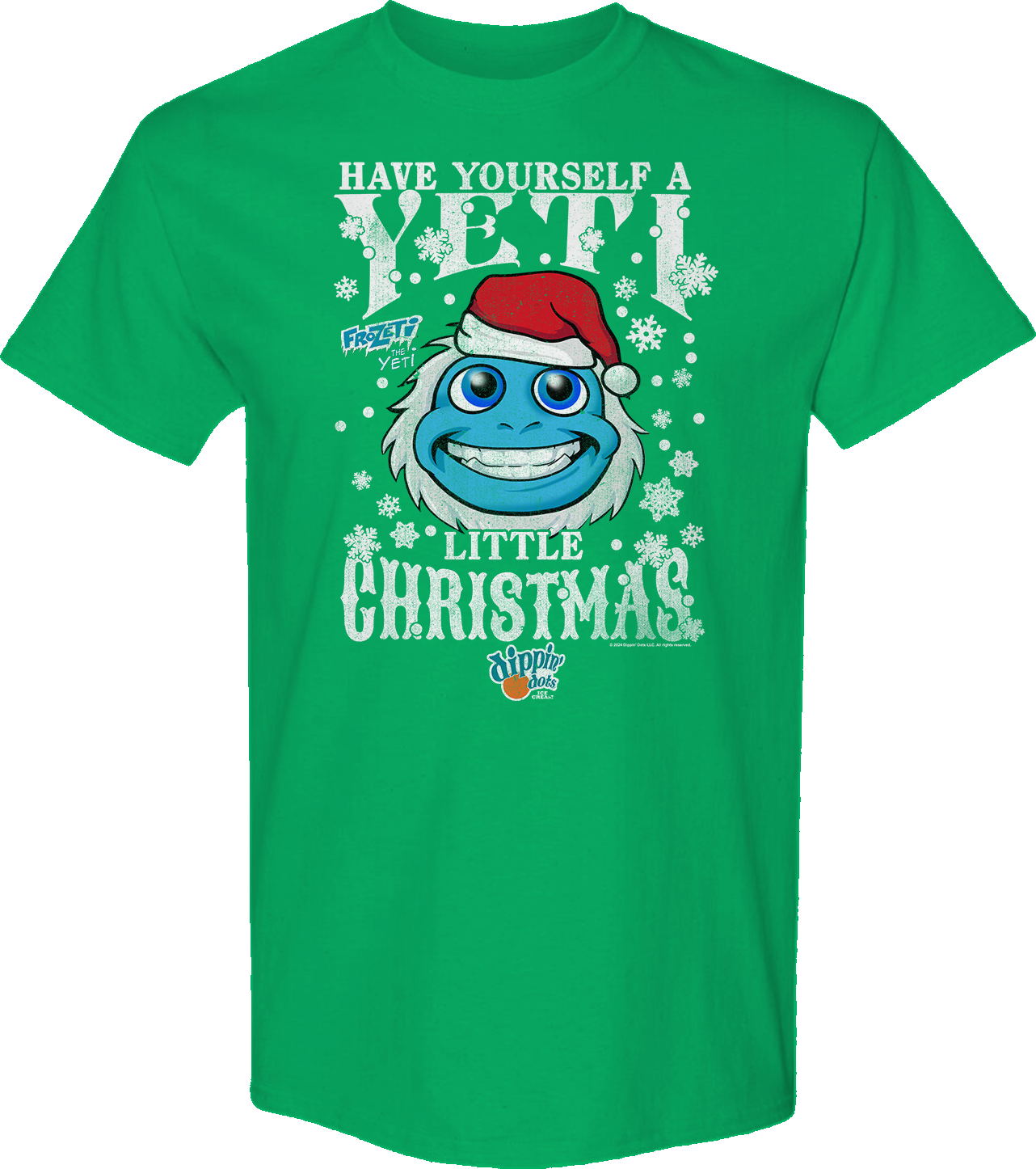 Have Yourself A Yeti Little Christmas Dippin' Dots T-Shirt