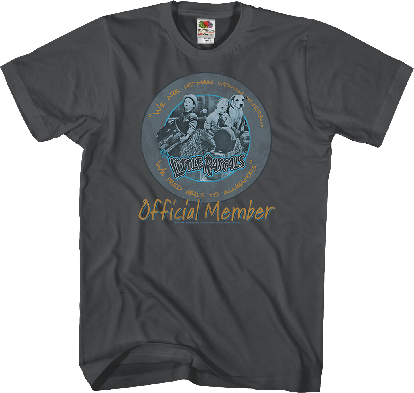 He-Man Woman Haters Club Official Member Little Rascals T-Shirt