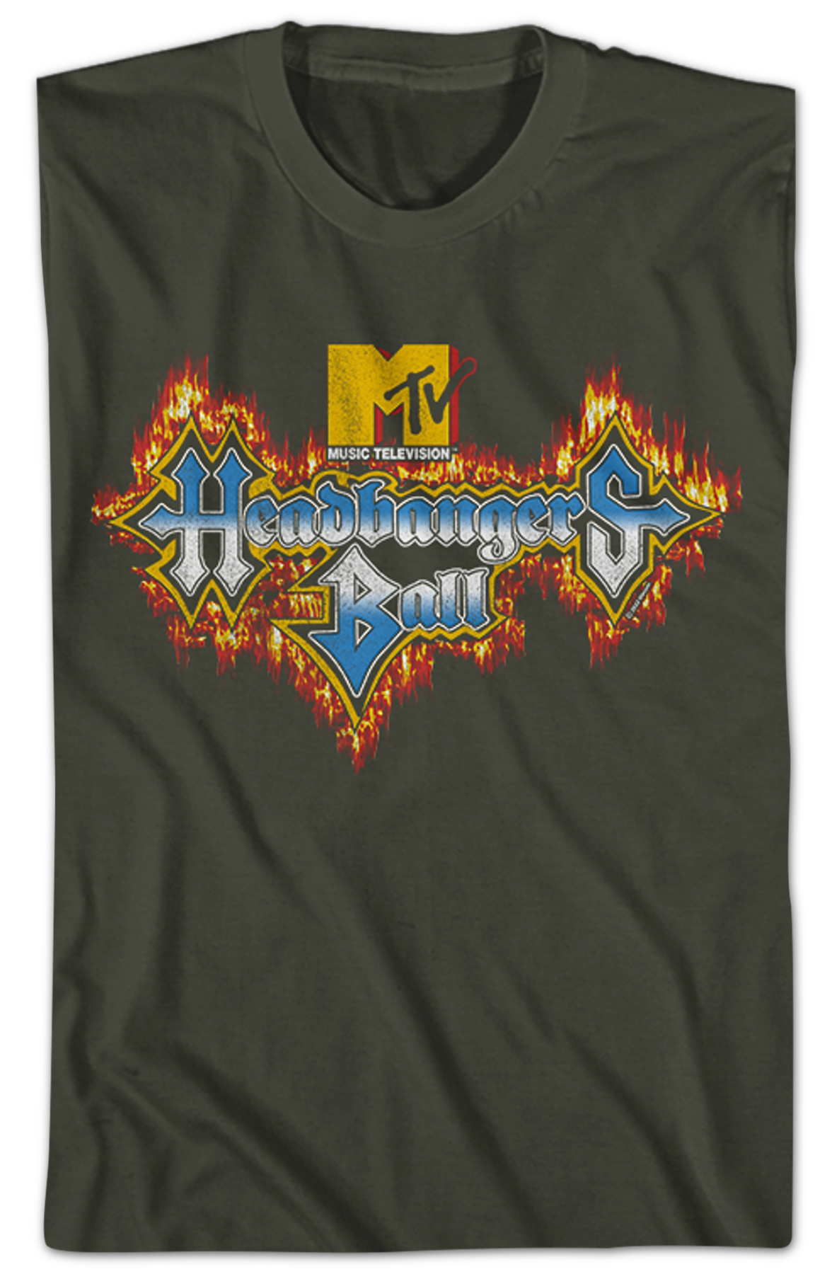 Headbangers Ball Flaming Logo MTV Shirt