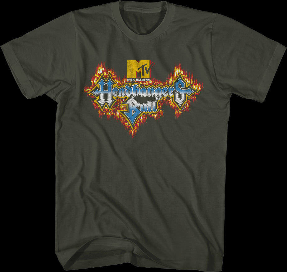 Headbangers Ball Flaming Logo MTV Shirt