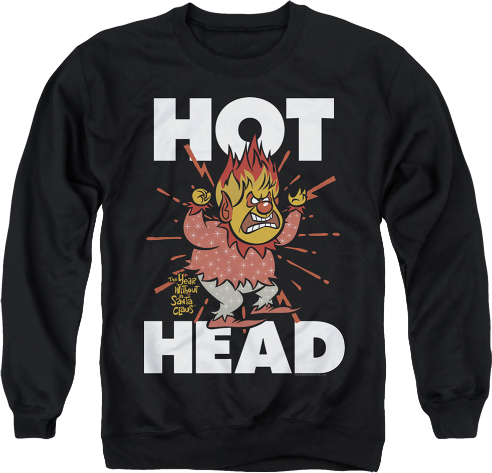 Heat Miser Hot Head The Year Without A Santa Claus Sweatshirt