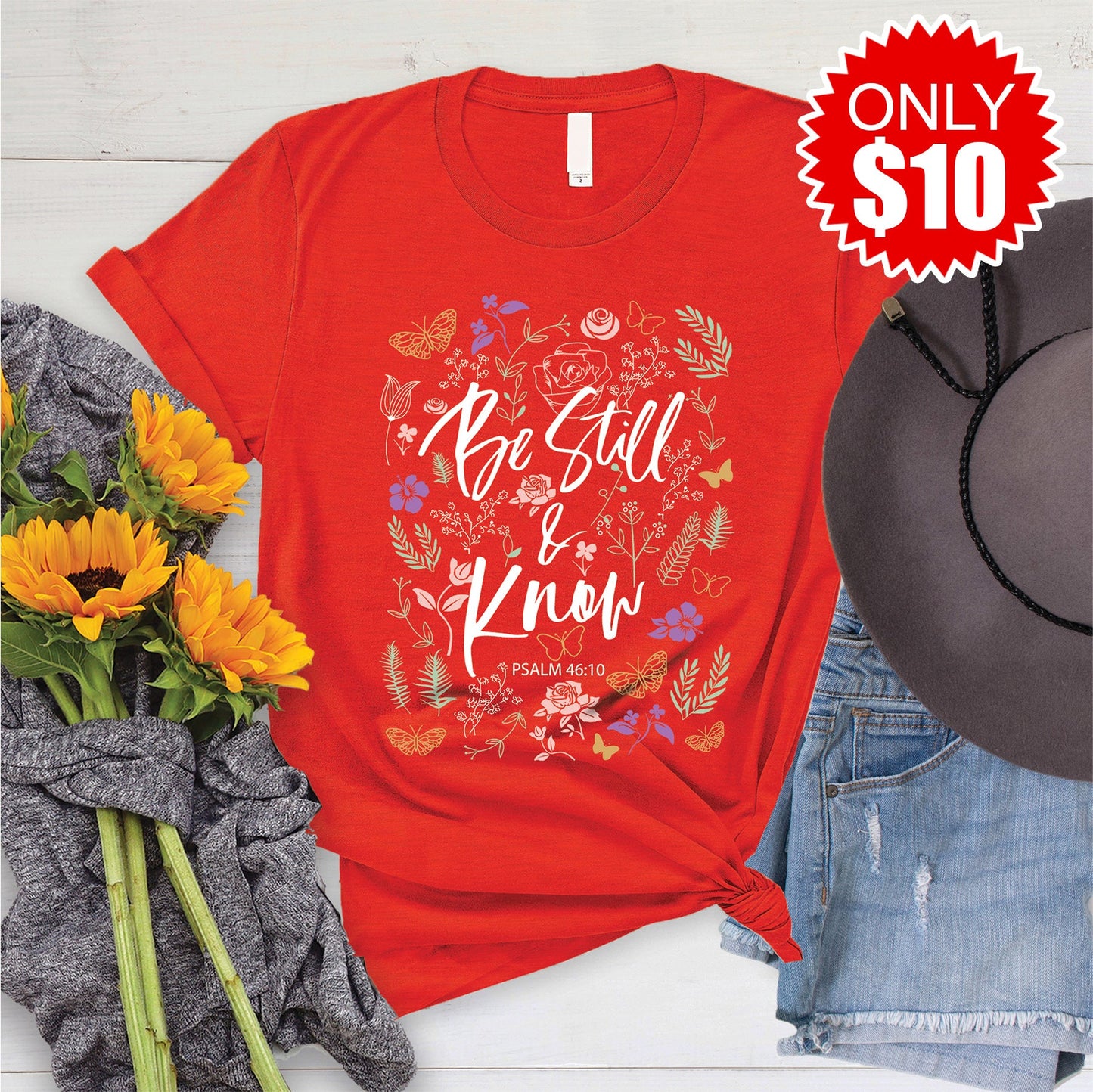 Be Still Tee - Heather Poppy