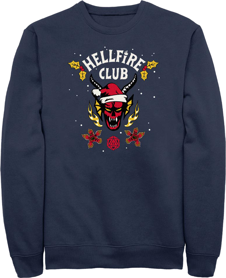 Hellfire Club Christmas Logo Stranger Things Sweatshirt