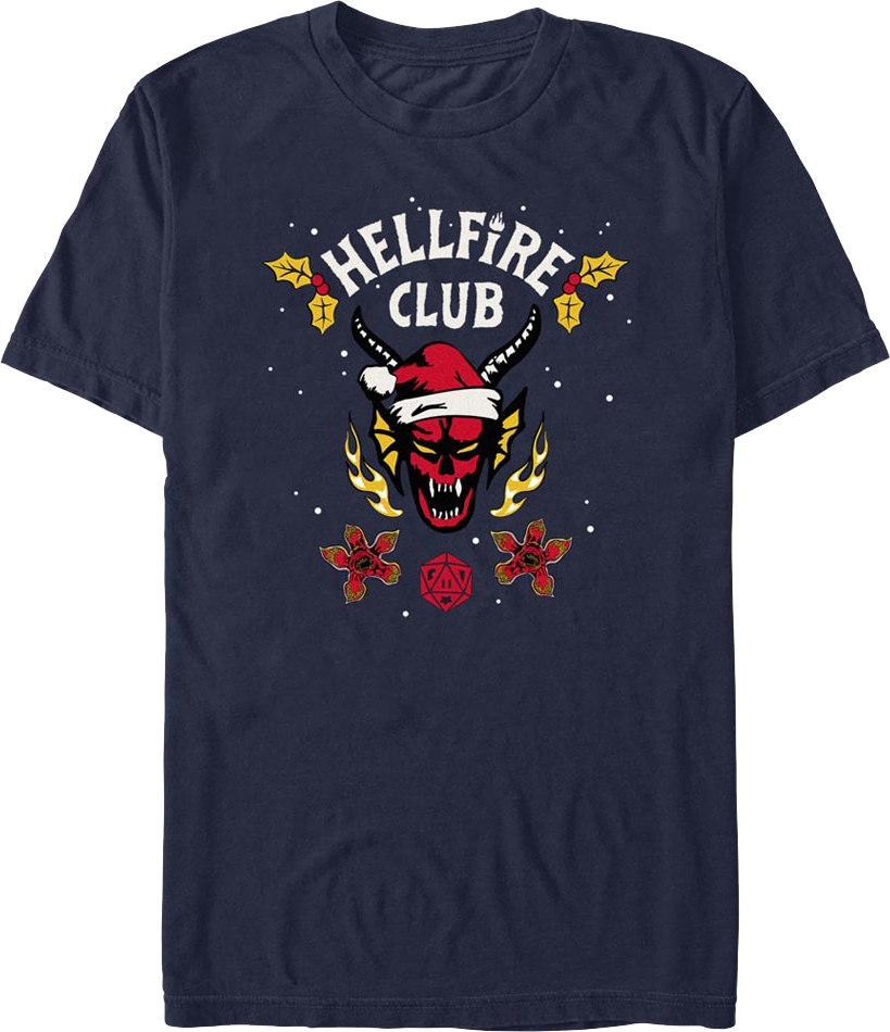 Hellfire Club Christmas Logo Stranger Things T-Shirt