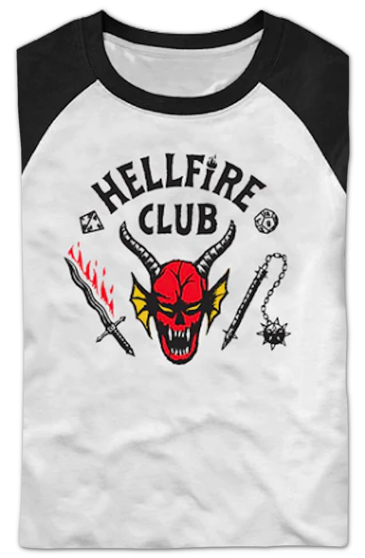 Hellfire Club Stranger Things Raglan Baseball Shirt