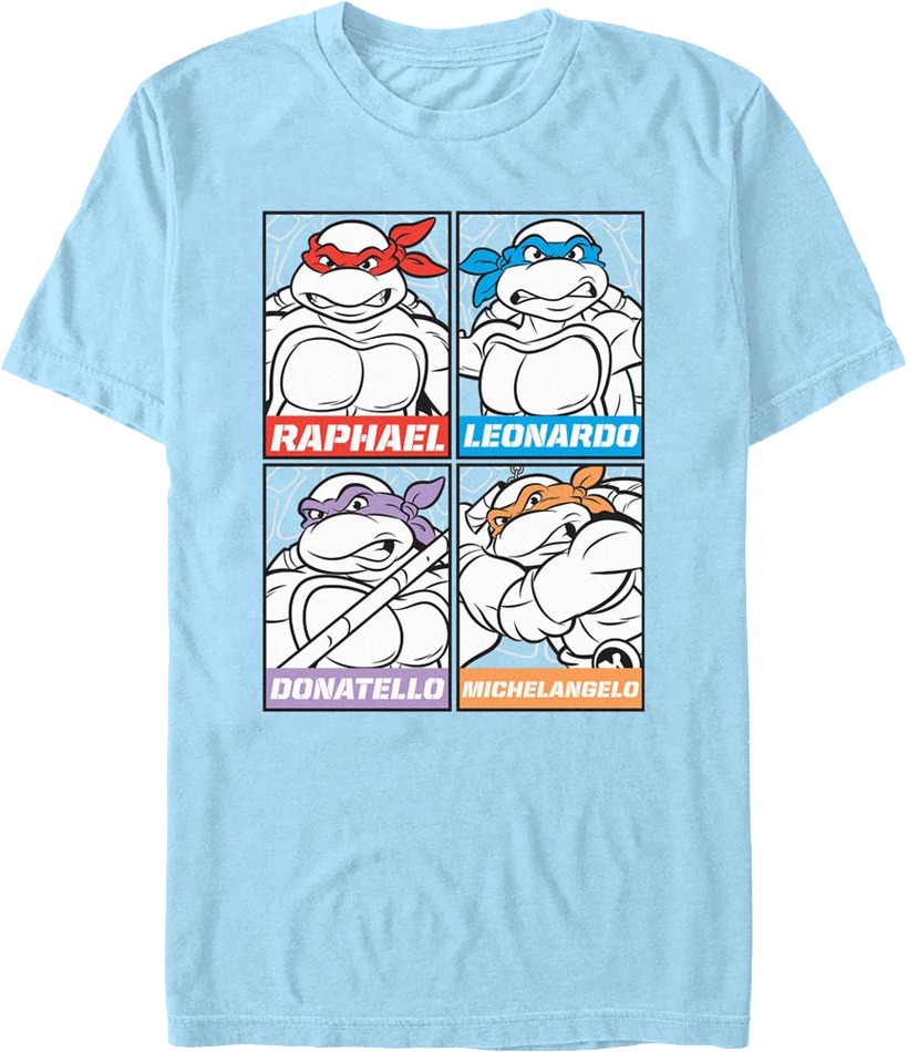 Heroes In A Half Shell Panels Teenage Mutant Ninja Turtles T-Shirt