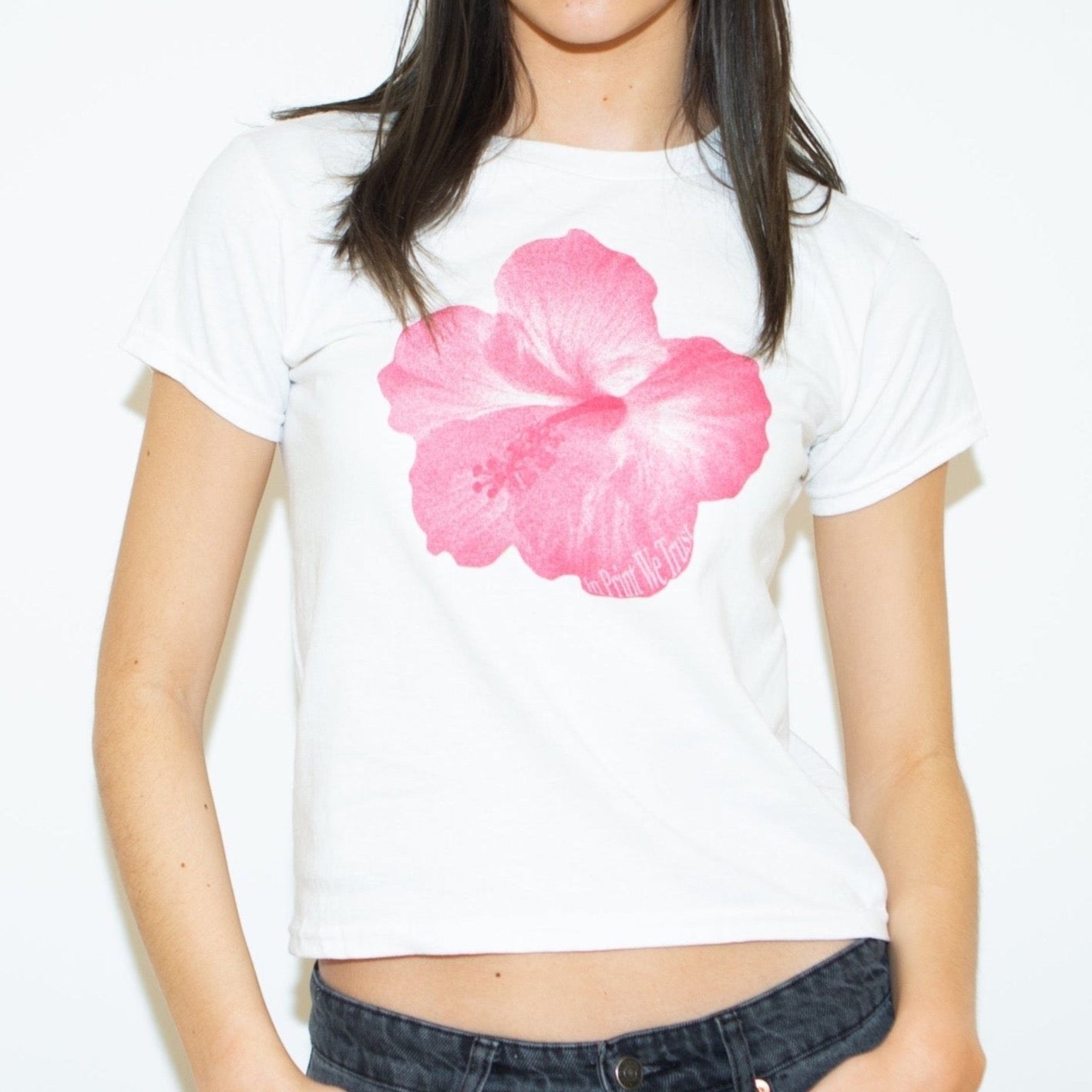 hibiscus baby tee
