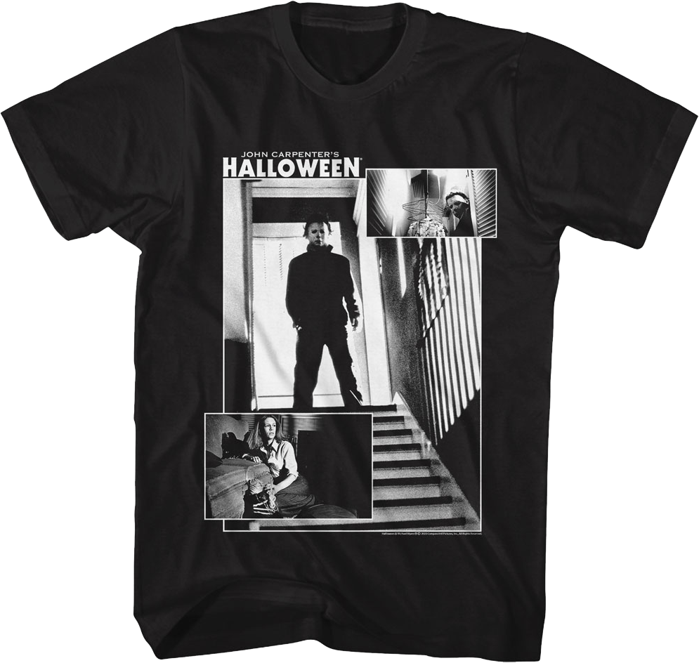 Hide And Seek Collage Halloween T-Shirt